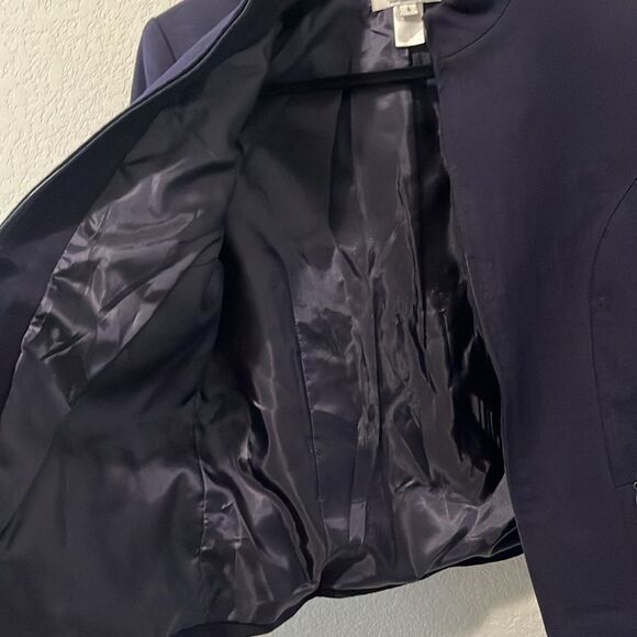 PENDLETON Vintage Women's Full Zip Navy Virgin Wool Blazer, Size 6 - Picture 9 of 12